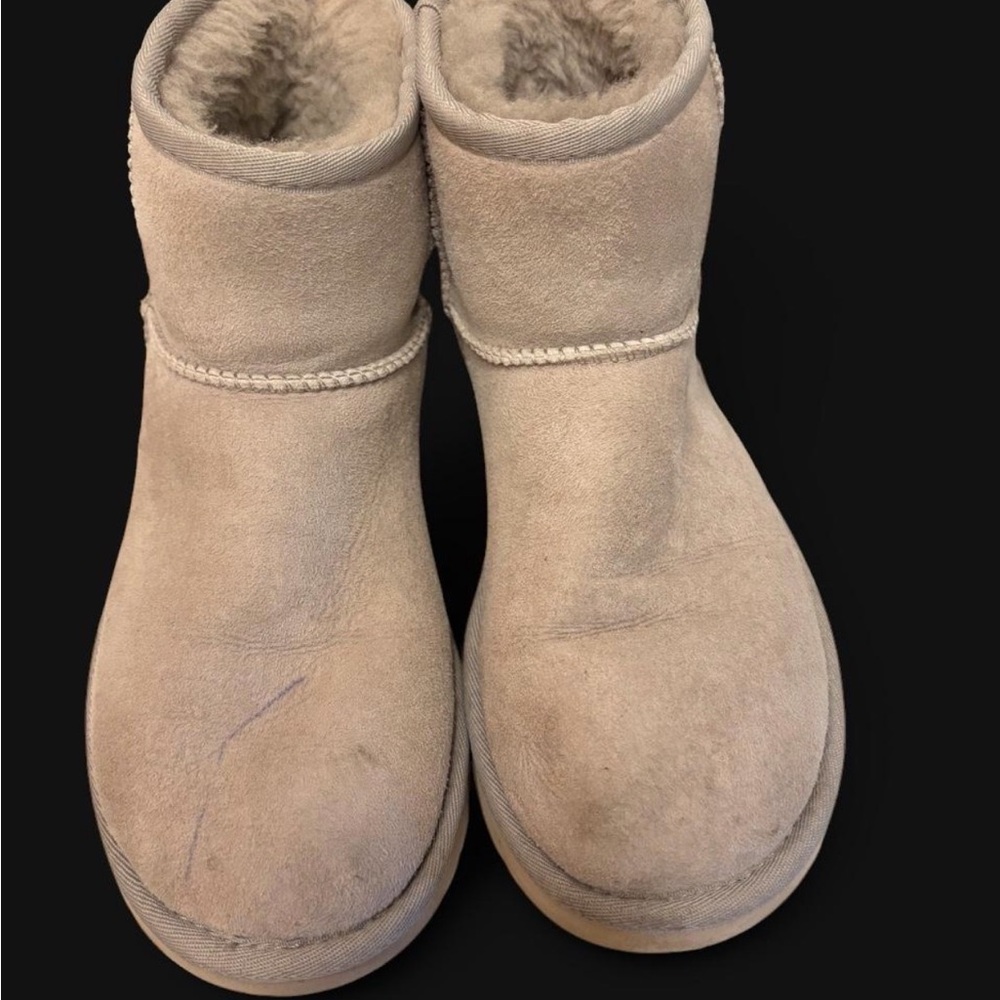 Light Gray Ugg Mini Boots